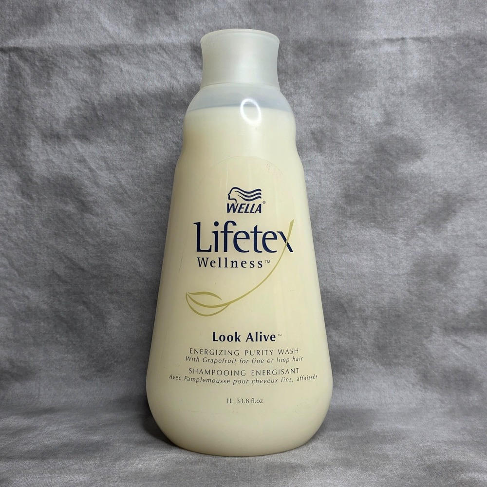 Wella Lifetex Wellness Look Alive, Energy Purity Wash, HTF NOS 33.8 fl oz‎ Jumbo